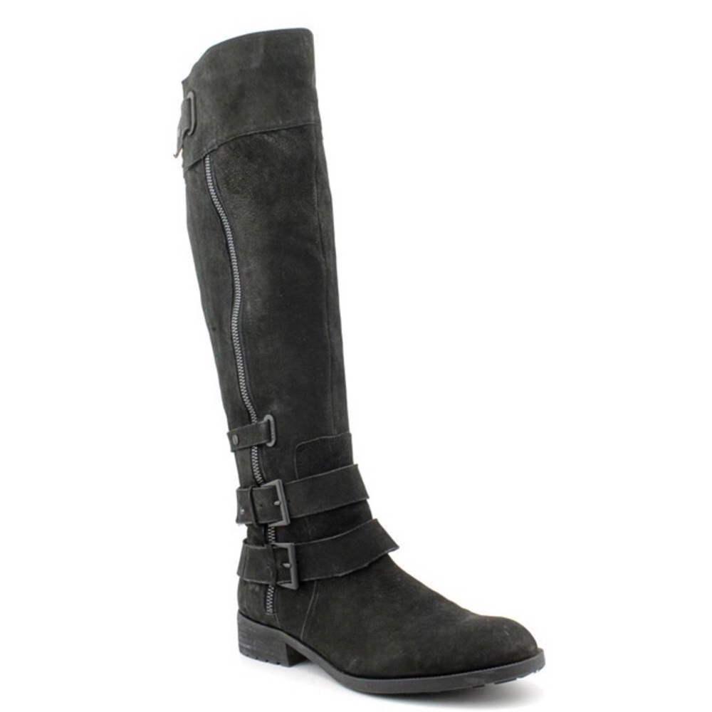 RACHEL Rachel Roy Tall Black Leather Boot